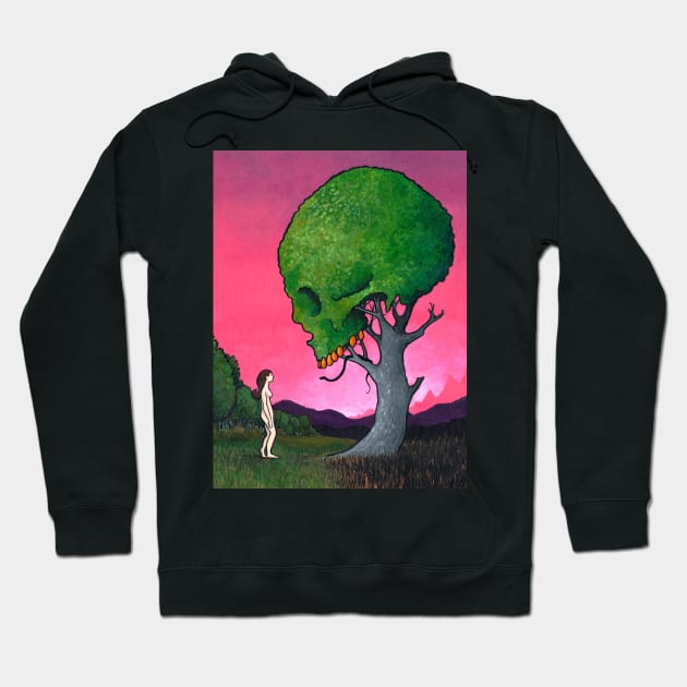 Skull Tree – Low-Hanging Fruit (Eve and the Tree of Knowledge) Hoodie by LAB Ideas